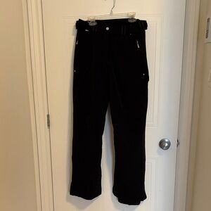Descente Black Snowpants with Zipper Pockets Size 8